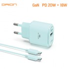 [帮] GaN PPS 20W CŸ USB 2Ʈ ʰ   DR-PD20W-CU-T1 - PD C to C