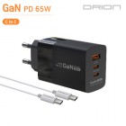 [帮] GaN  PD 65W ʰ 3Ʈ   DR-PD65W-HC7 - PD C to C (5V 3A)