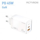 [Ƽ] GaN  PD 45W ʰ 2Ʈ   MON-PD45W-HC7 - 5V 3A (̺ )