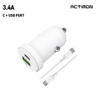 [Ƽ] 3.4A CŸ USB 2Ʈ  ʼ  MON-CAR-3.4A-CU - PD C to C