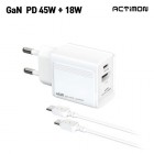 [Ƽ] GaN PD 45W CŸ USB 2Ʈ ʰ и   A-PD45W-CU - PD C to C