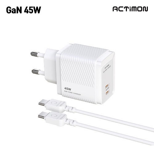 [��Ƽ��] GaN PPS PD 45W �ʰ��� CŸ�� 2��Ʈ ������ ������ M-PD45W-CC-T2