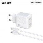 [��Ƽ��] GaN PPS PD 45W �ʰ��� CŸ�� 2��Ʈ ������ ������ M-PD45W-CC-T2