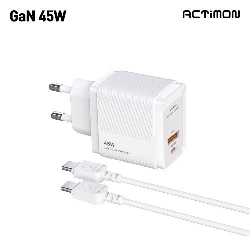 [��Ƽ��] GaN PPS PD 45W �ʰ��� CŸ�� USB 2��Ʈ ������ ������ M-PD45W-CU-T2