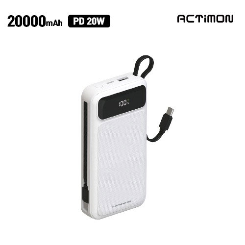 [��Ƽ��] PD 20W ���� ��� ��ü�� CŸ�� �������͸� M-LCD-PD20W-20000 - 20000mAh