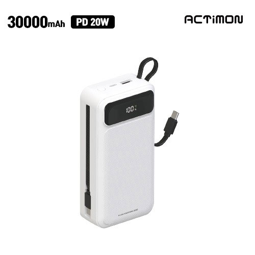 [��Ƽ��] PD 20W ���� ��� ��ü�� CŸ�� �������͸� M-LCD-PD20W-30000 - 30000mAh
