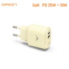 [帮] GaN PPS 25W CŸ USB 2Ʈ ʰ   DR-PD25W-CU-T1 (̺ )