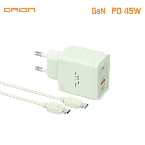 [�帮��] GaN PPS 3.0 PD 45W �ʰ��� CŸ�� USB 2��Ʈ ������ ������ D-PD45W-CU-T2