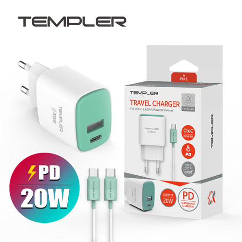 [���÷�] PD 20W CŸ�� USB 2��Ʈ ���� ������ ������ - PD C to C